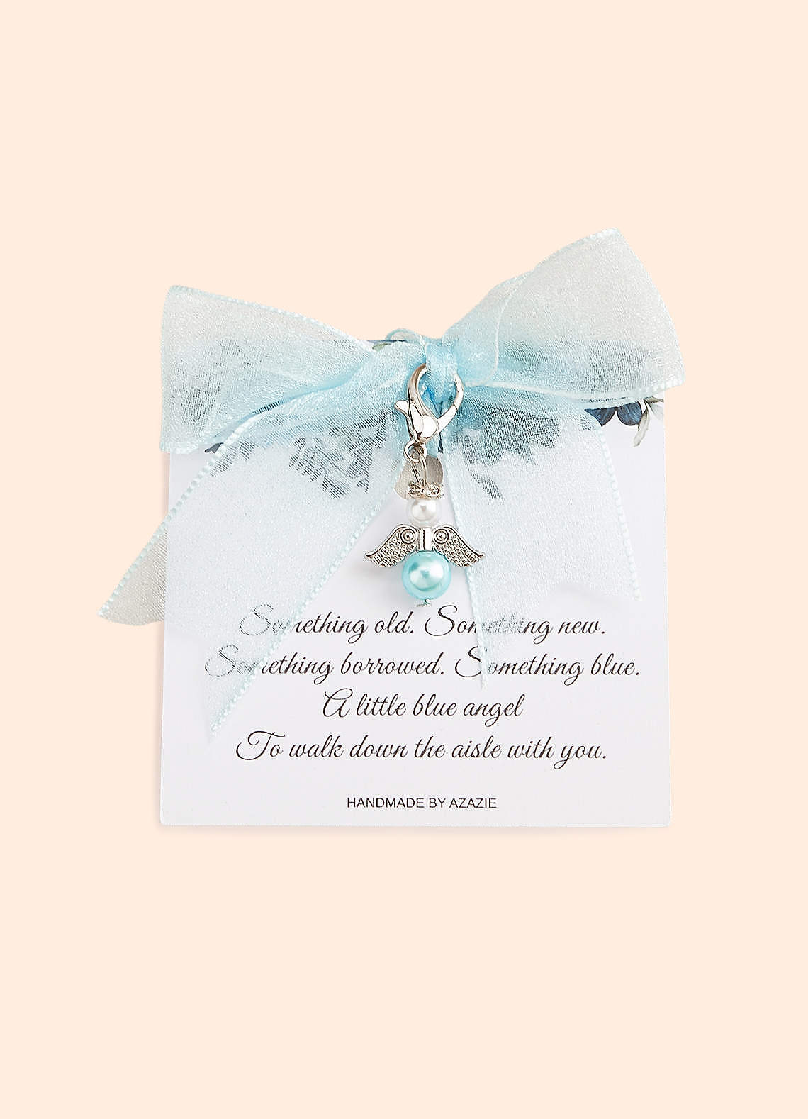 front Something Blue Angel Charm