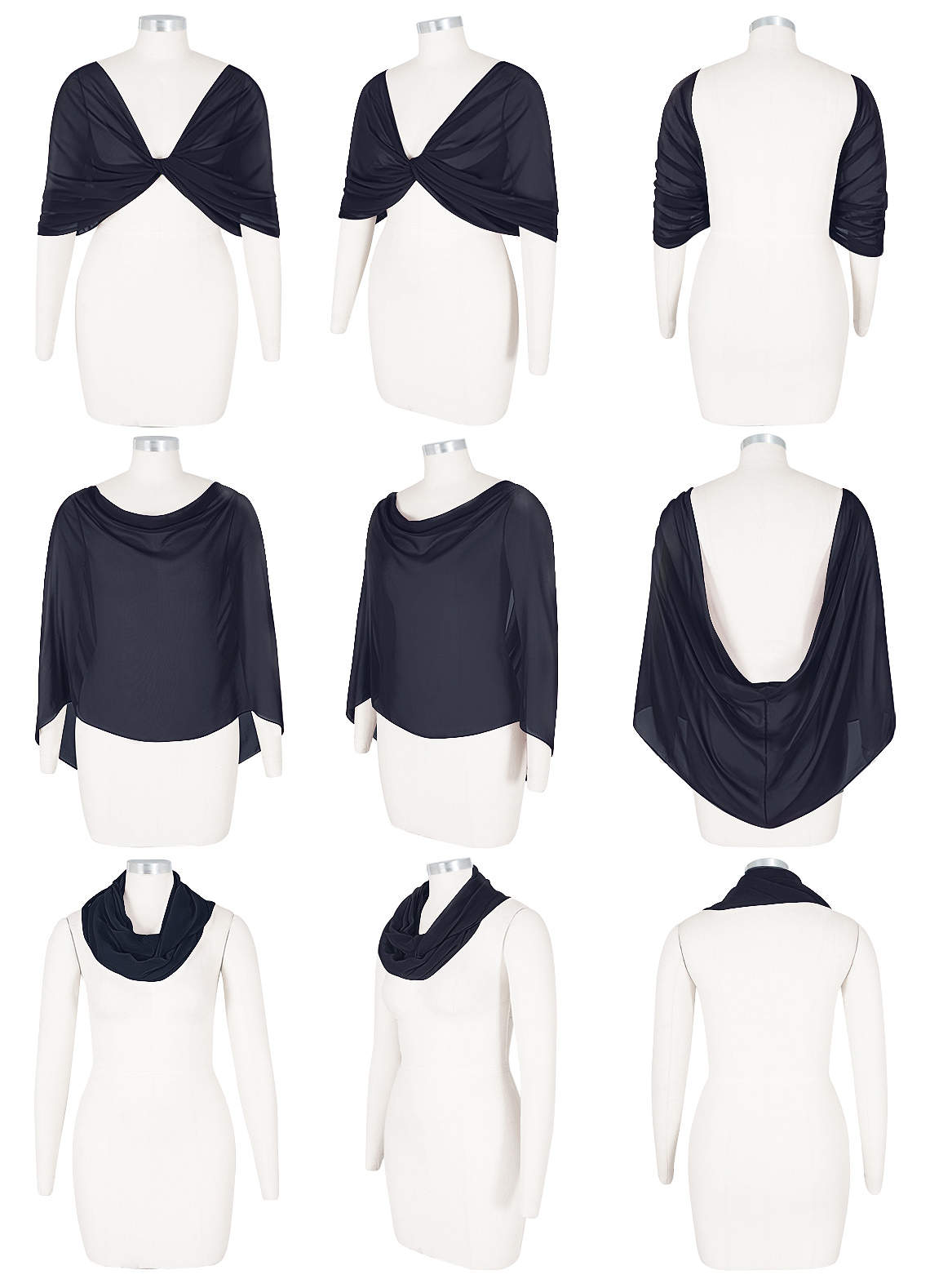 front Azazie Matching Color Sarah Chiffon Wrap