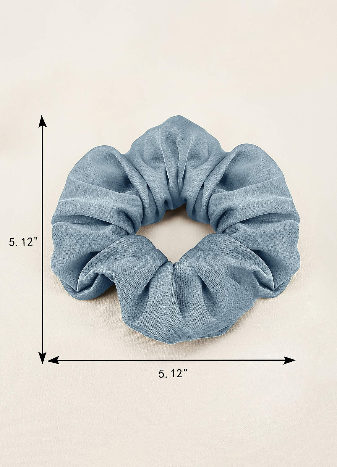 front Bridesmaid Stretch Satin Over Size Scrunchie Set