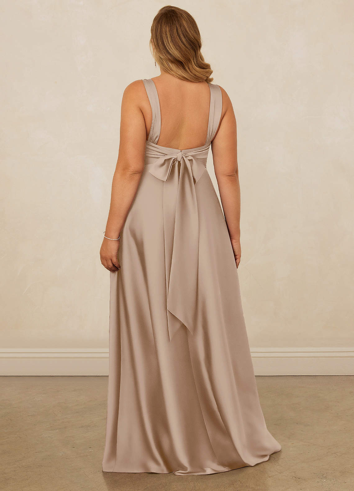 Christian Siriano Bridal for Azazie 1001 Bridesmaid Dresses Cowl Neck Stretch Satin A-line Dress image11