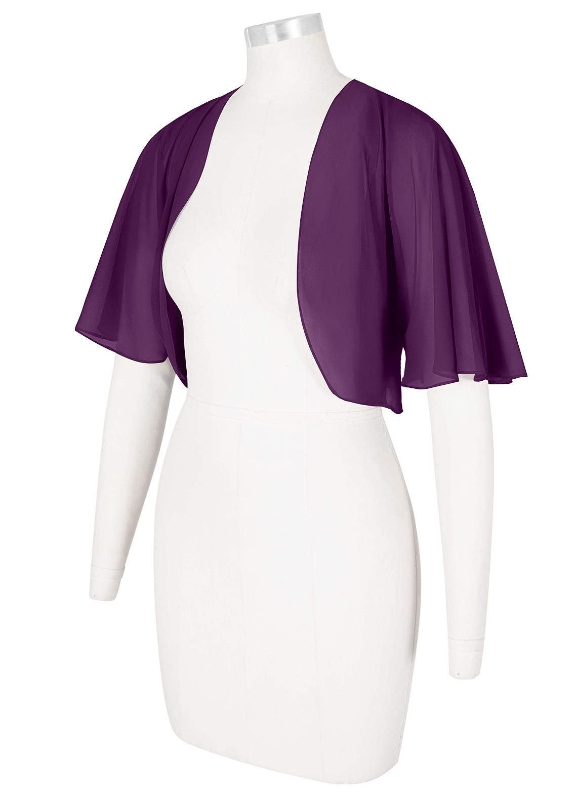 front Azazie Matching Color Salome Chiffon Wrap