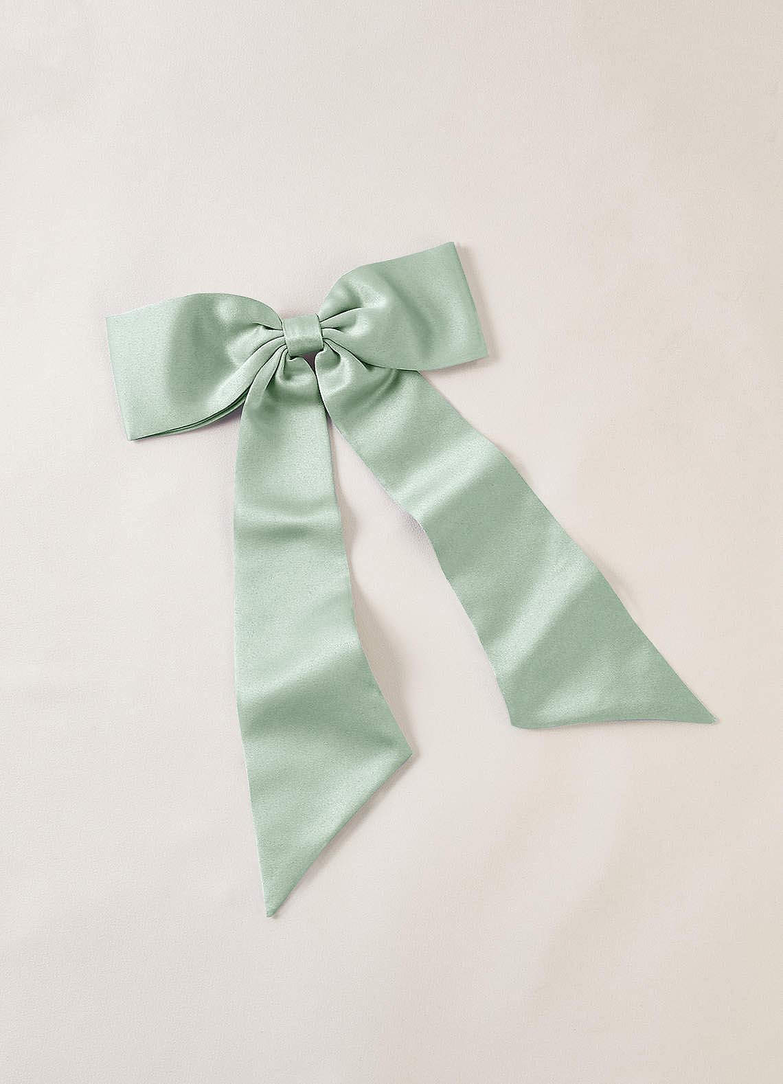 front Matching Color Bow Hair Clip