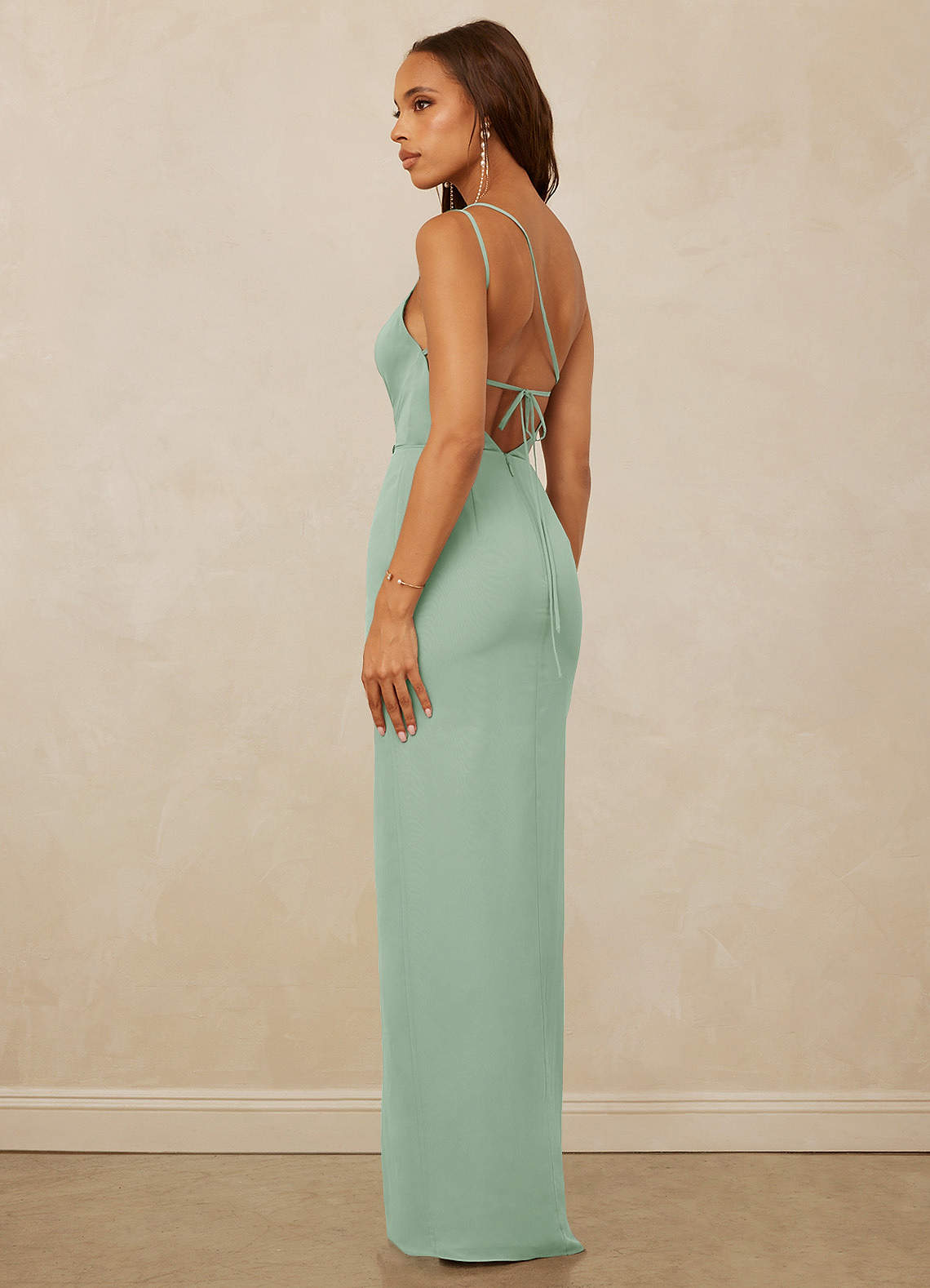 Christian Siriano Bridal for Azazie 1003 Bridesmaid Dresses One Shoulder Chiffon Sheath Dress image6