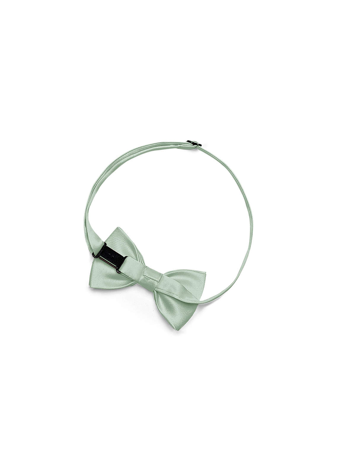 front Boy's Matte Satin Pre-Tied Bow Tie