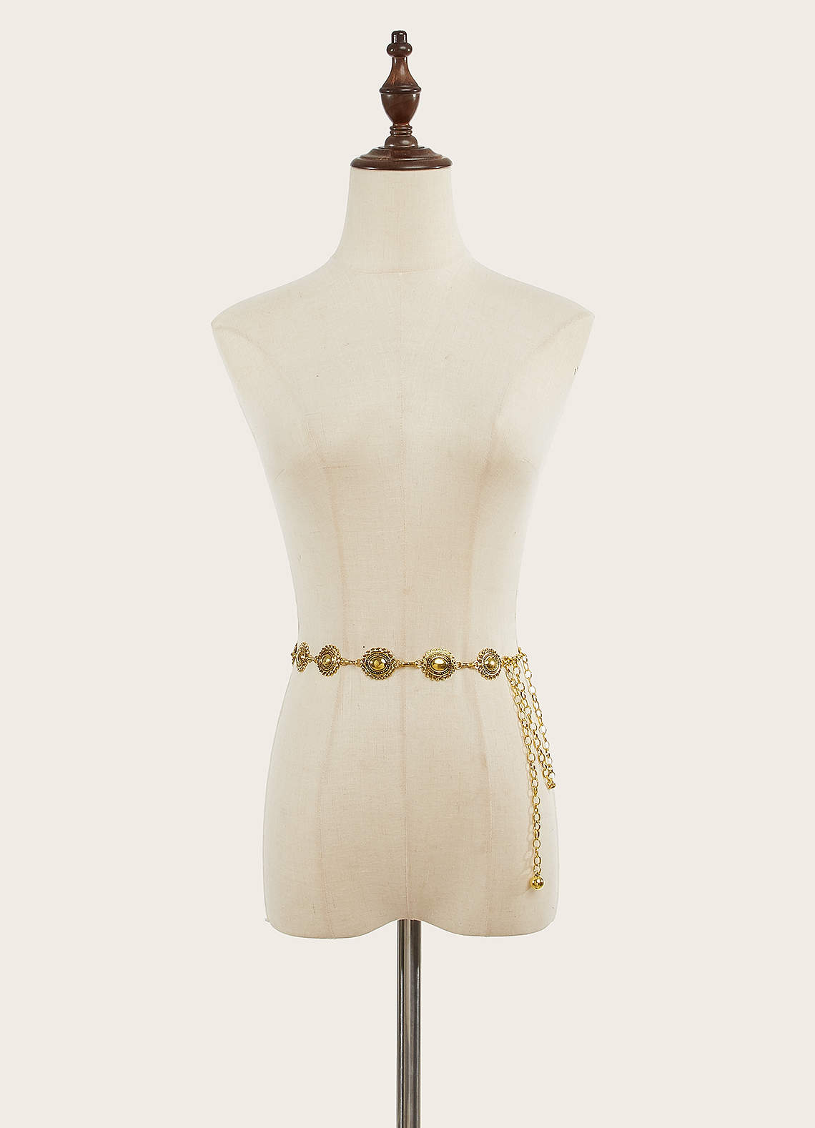 front Antique Metal Chain Belt