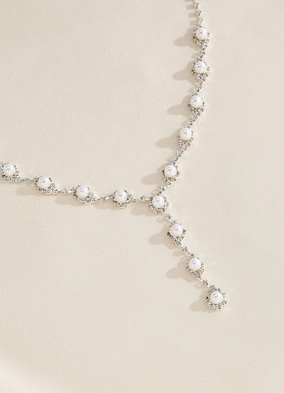 front Pearl Drop Jewelry Set