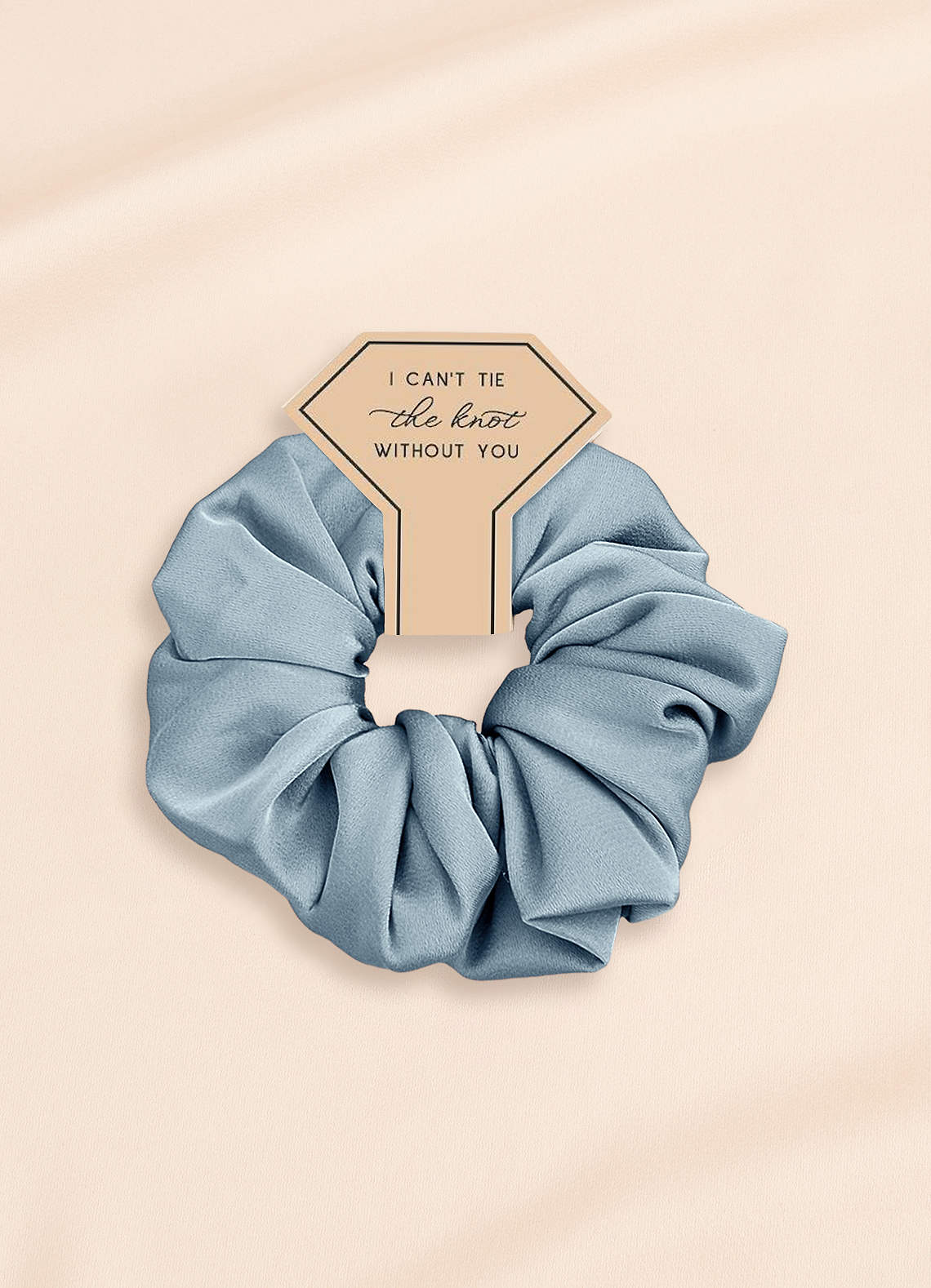 front Bridesmaid Stretch Satin Over Size Scrunchie Set