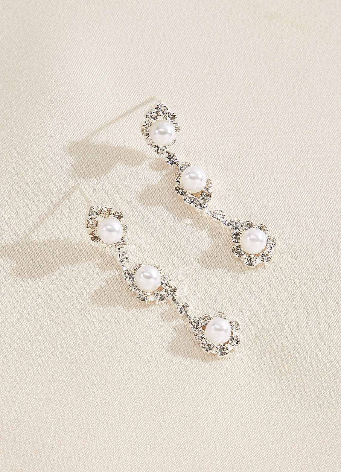 front Pearl Drop Jewelry Set
