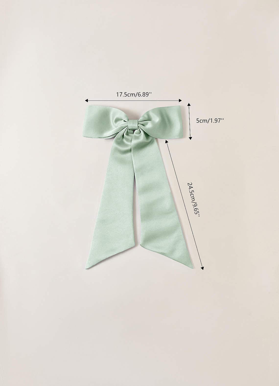 front Matching Color Bow Hair Clip