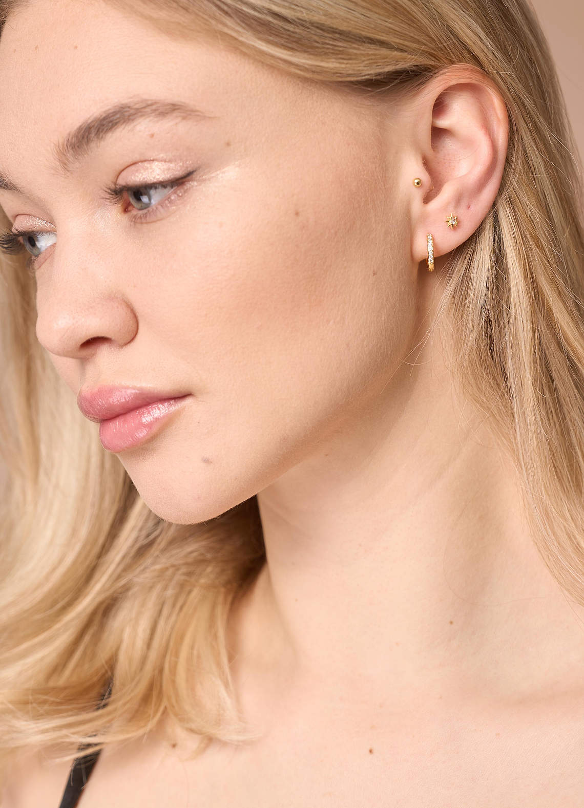 front Dainty Stud Earring Sets