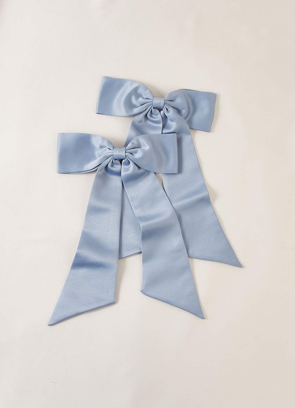 front Matching Color Bow Hair Clip Set