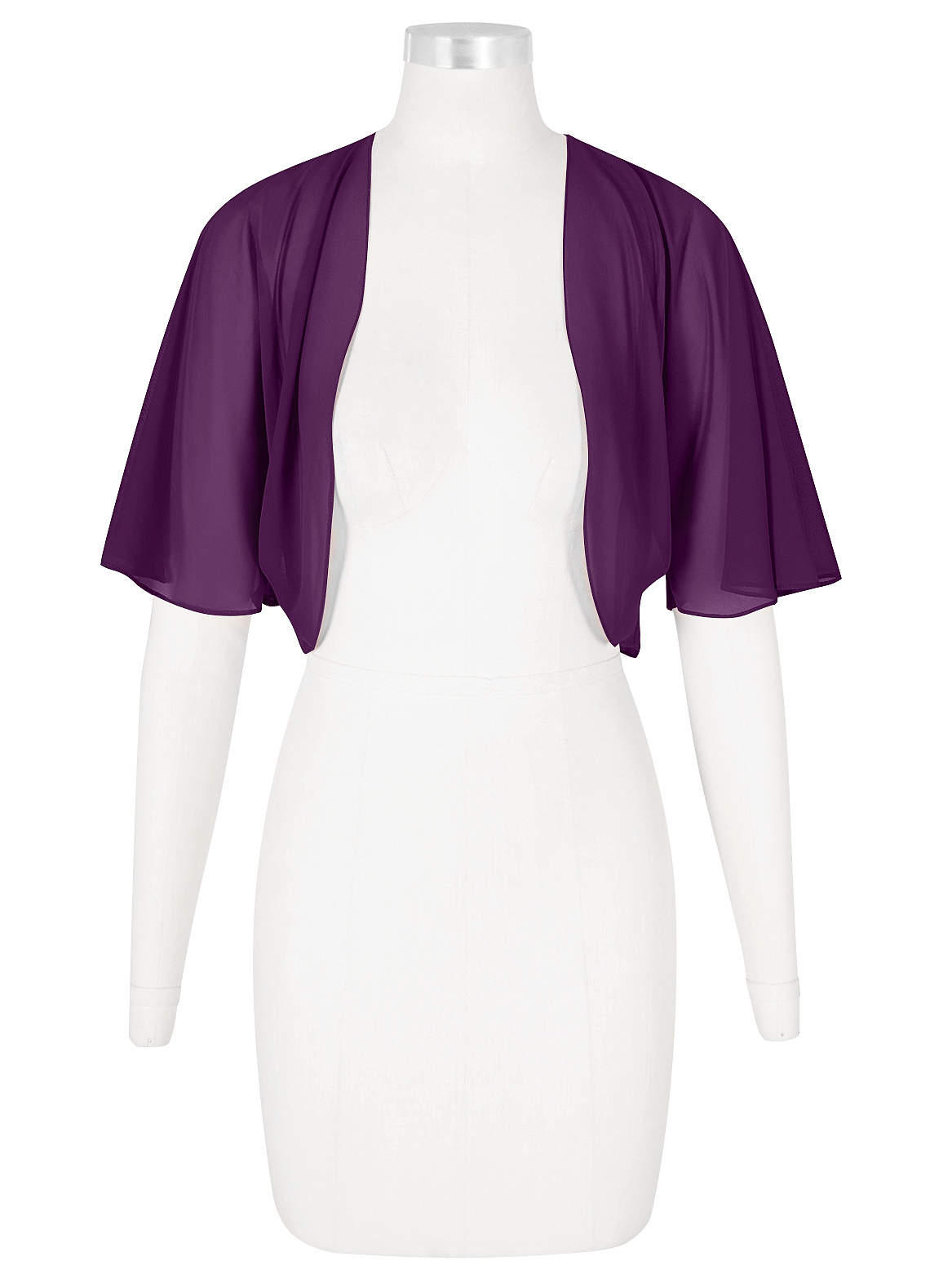 front Azazie Matching Color Salome Chiffon Wrap