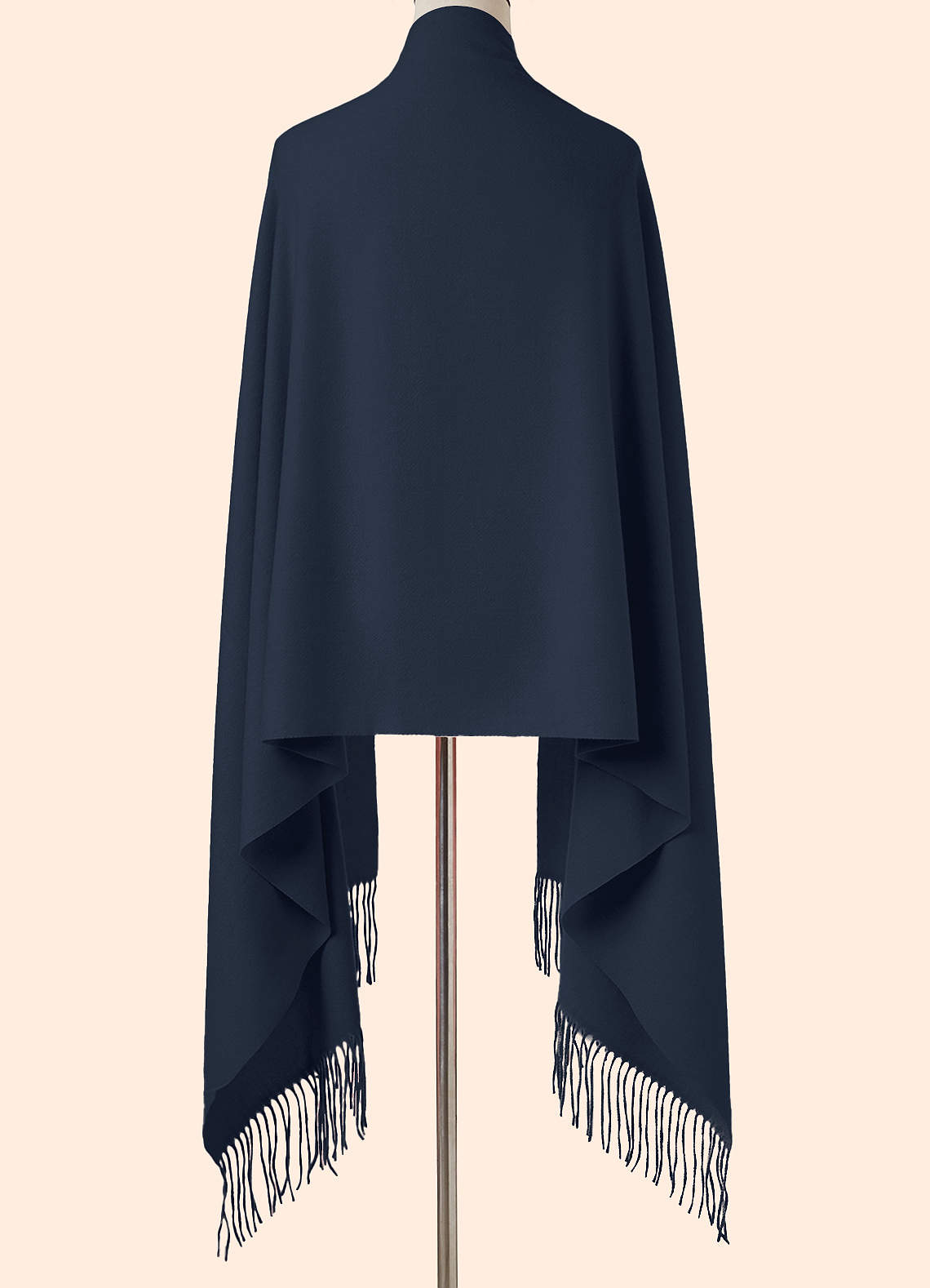 front Scarf Solid Fringe Shawl