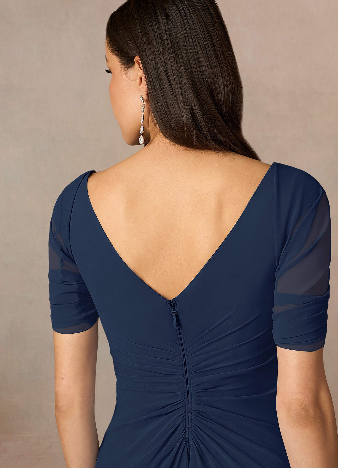 front Azazie Matching Color Sarah Chiffon Wrap
