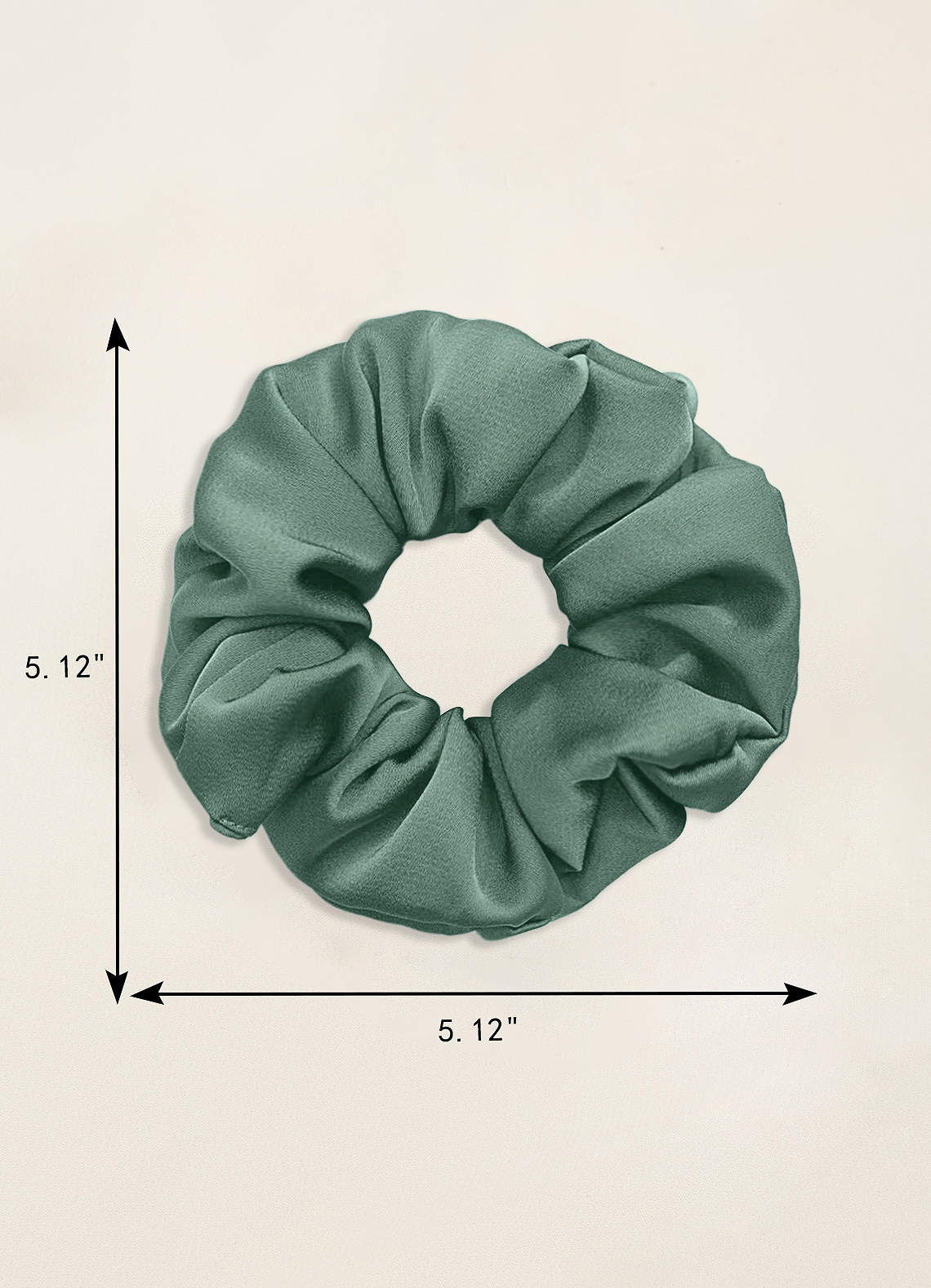 front Matching Color Bridesmaid Stretch Satin Over Size Scrunchies