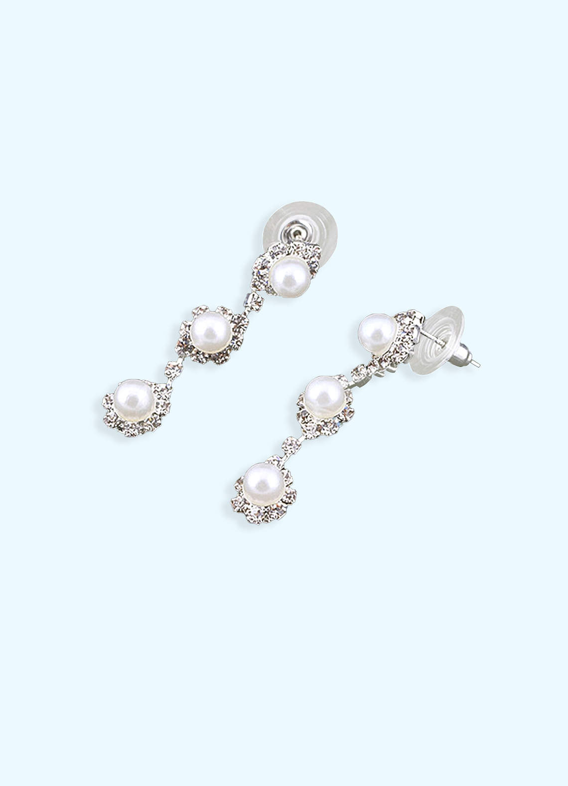 front Pearl Drop Jewelry Set