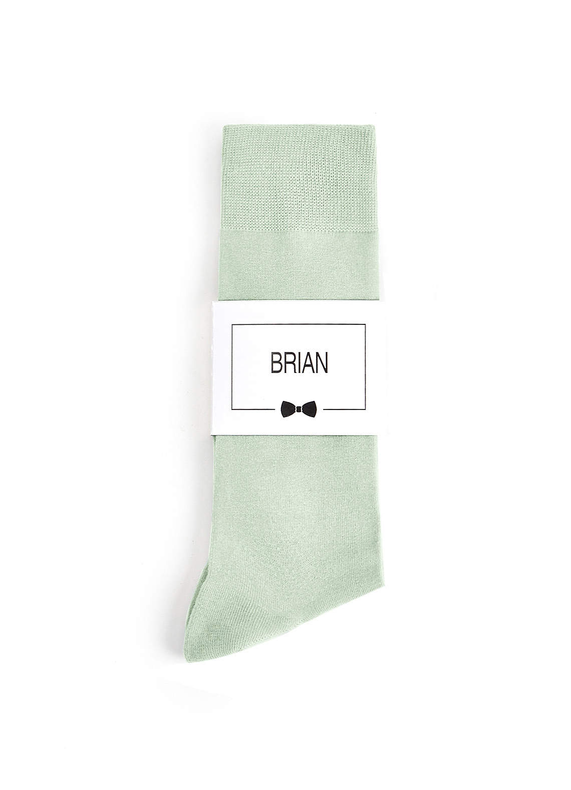 front Matching Color Men's Dress Socks with Personalized Label