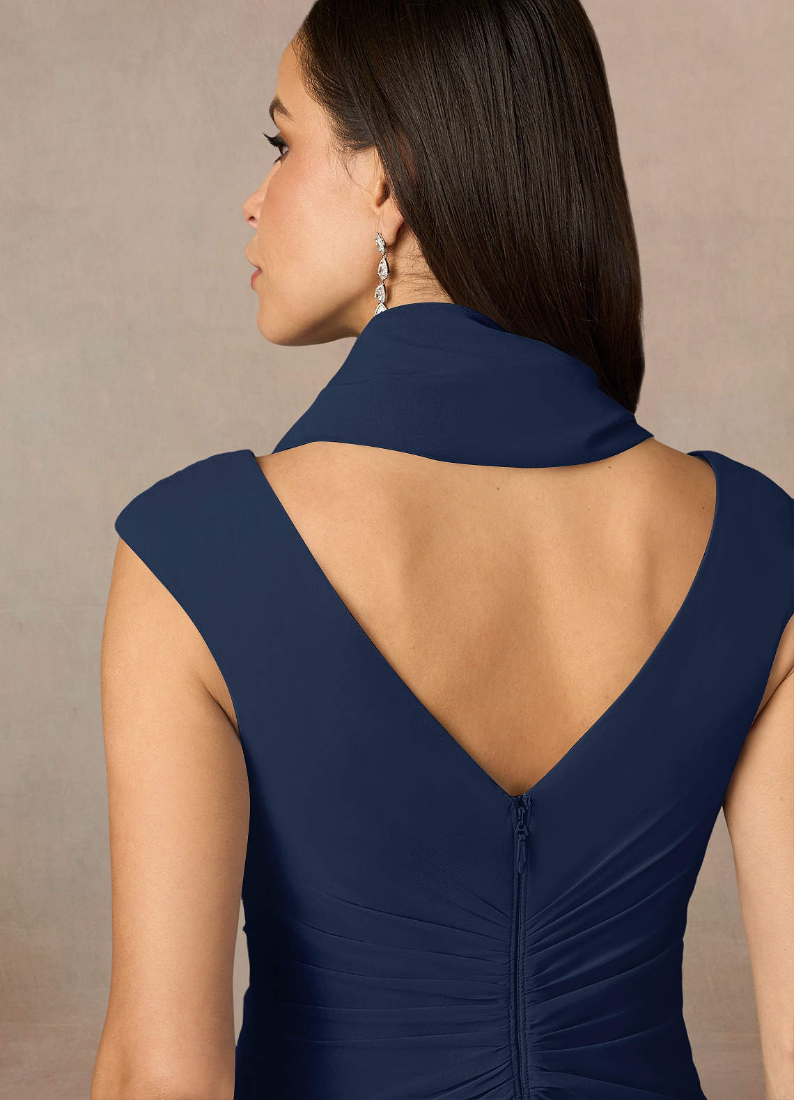 front Azazie Matching Color Sarah Chiffon Wrap