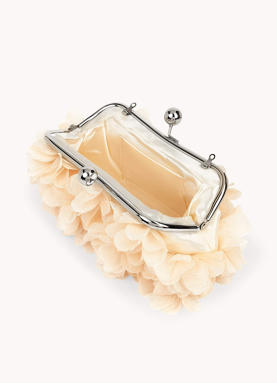 front 3D Petals Clutch Bag