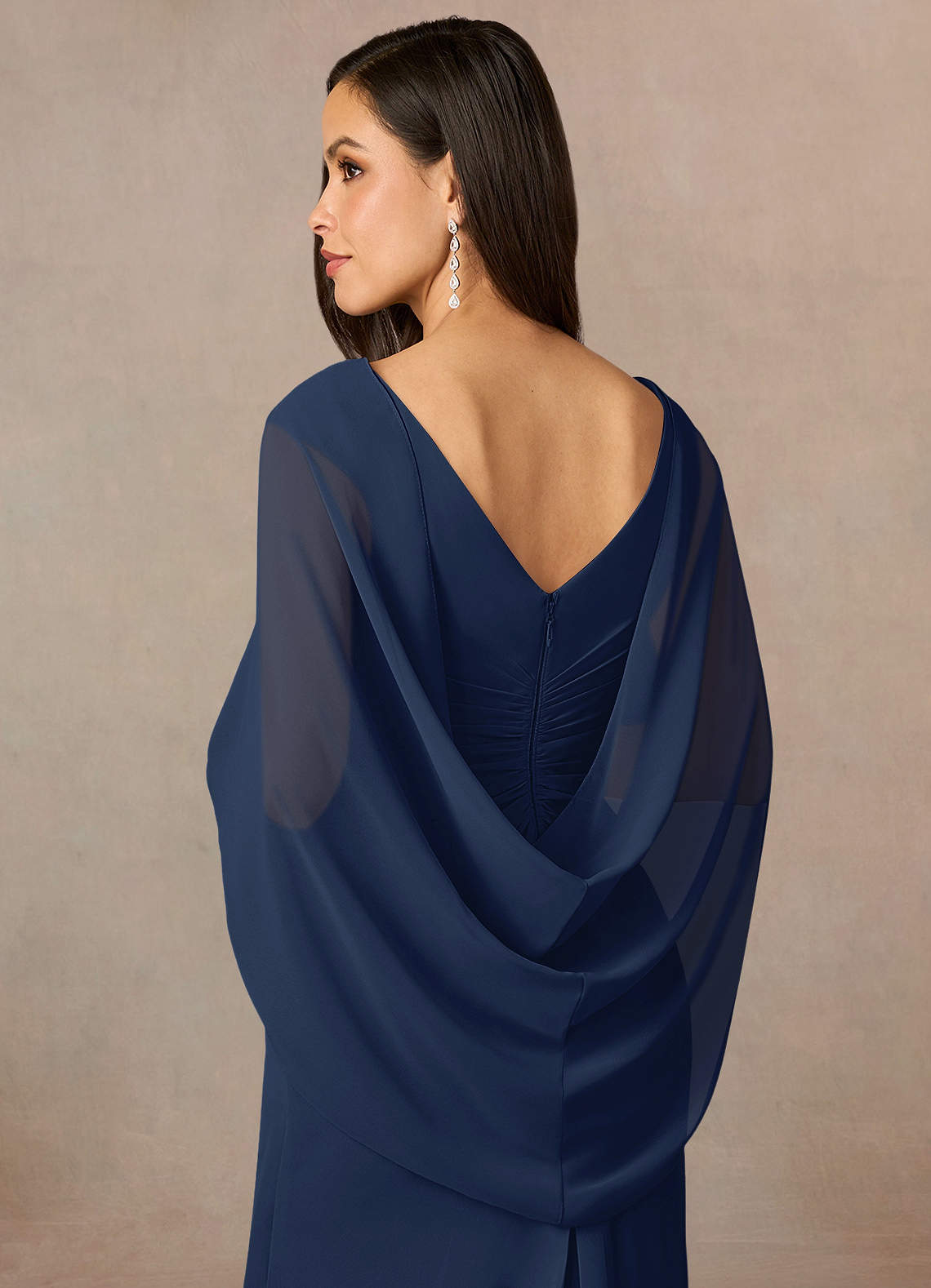 front Azazie Matching Color Sarah Chiffon Wrap