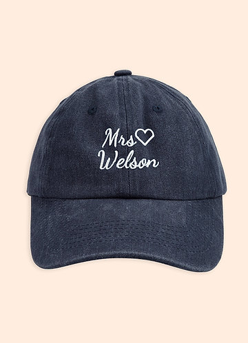 front Personalized Embroidered Bride Hat