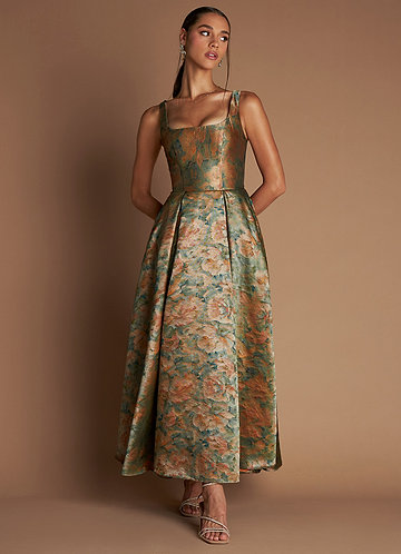 Ainslee Vintage Teal Maxi Dress image1