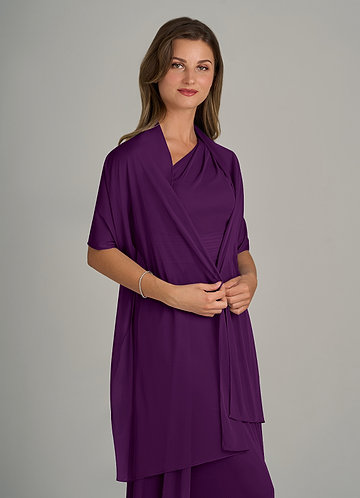front Azazie Matching Color Ireland Mesh Shawl