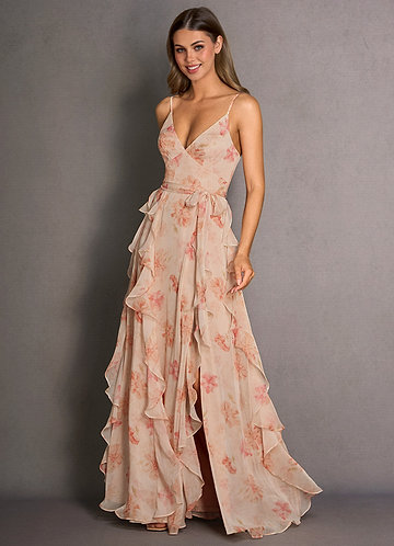 Sienne Peach Maxi Dress image1