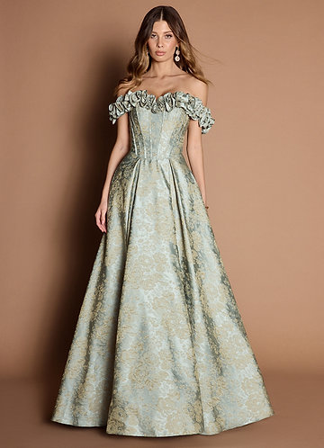 Zora Vintage Blue Gown image1