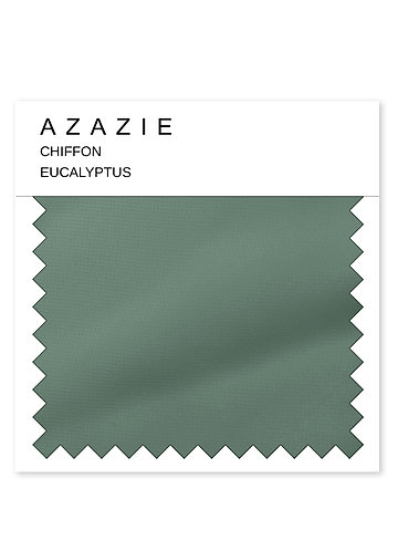 front Azazie Eucalyptus Chiffon Swatch