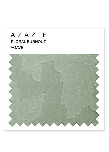 front Azazie Agave Floral Burnout Swatch